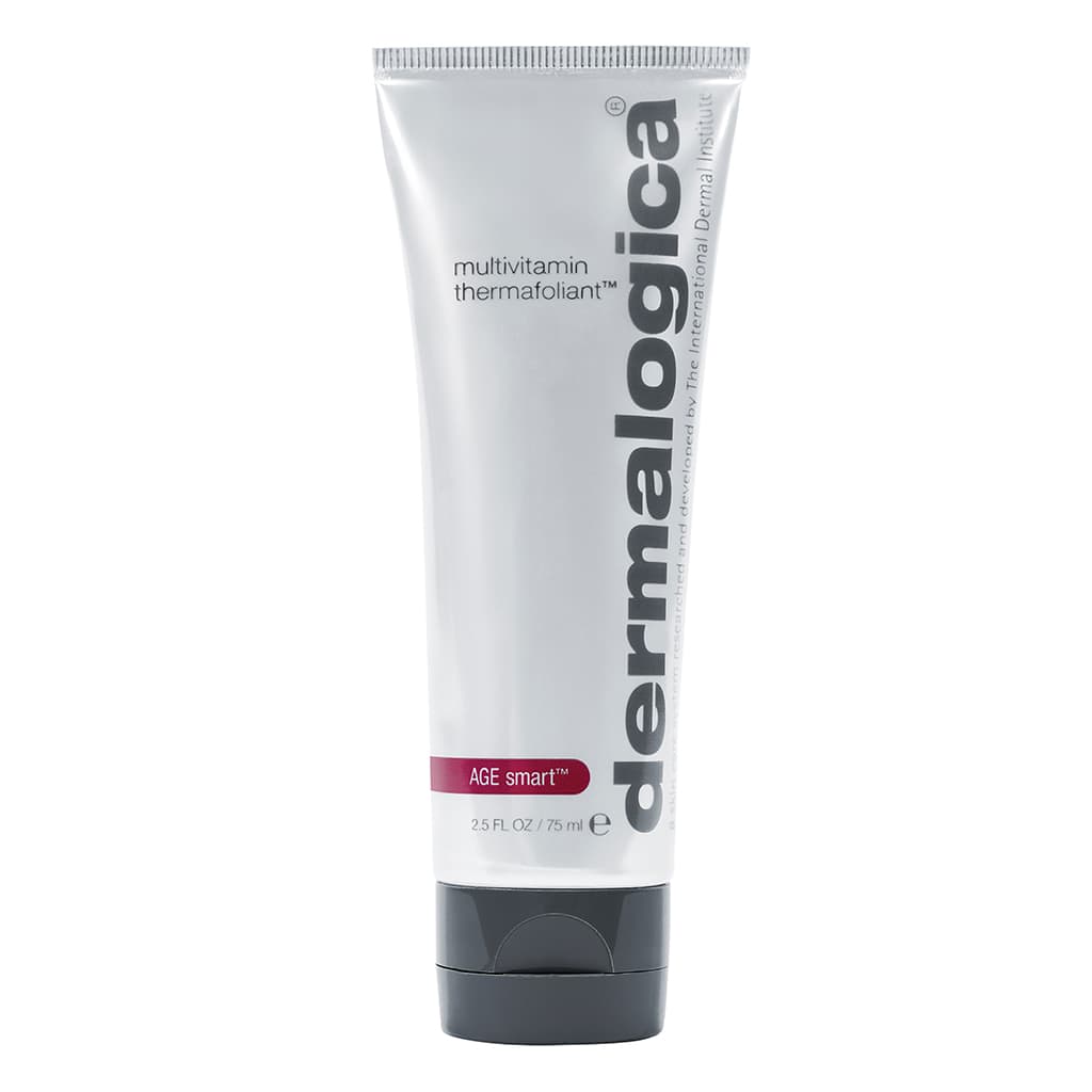 Tube der Multivitamin Thermofoliant Hautpflegecreme vor einem weißen Hintergrund.